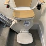 Stairlift at the bottom of the track