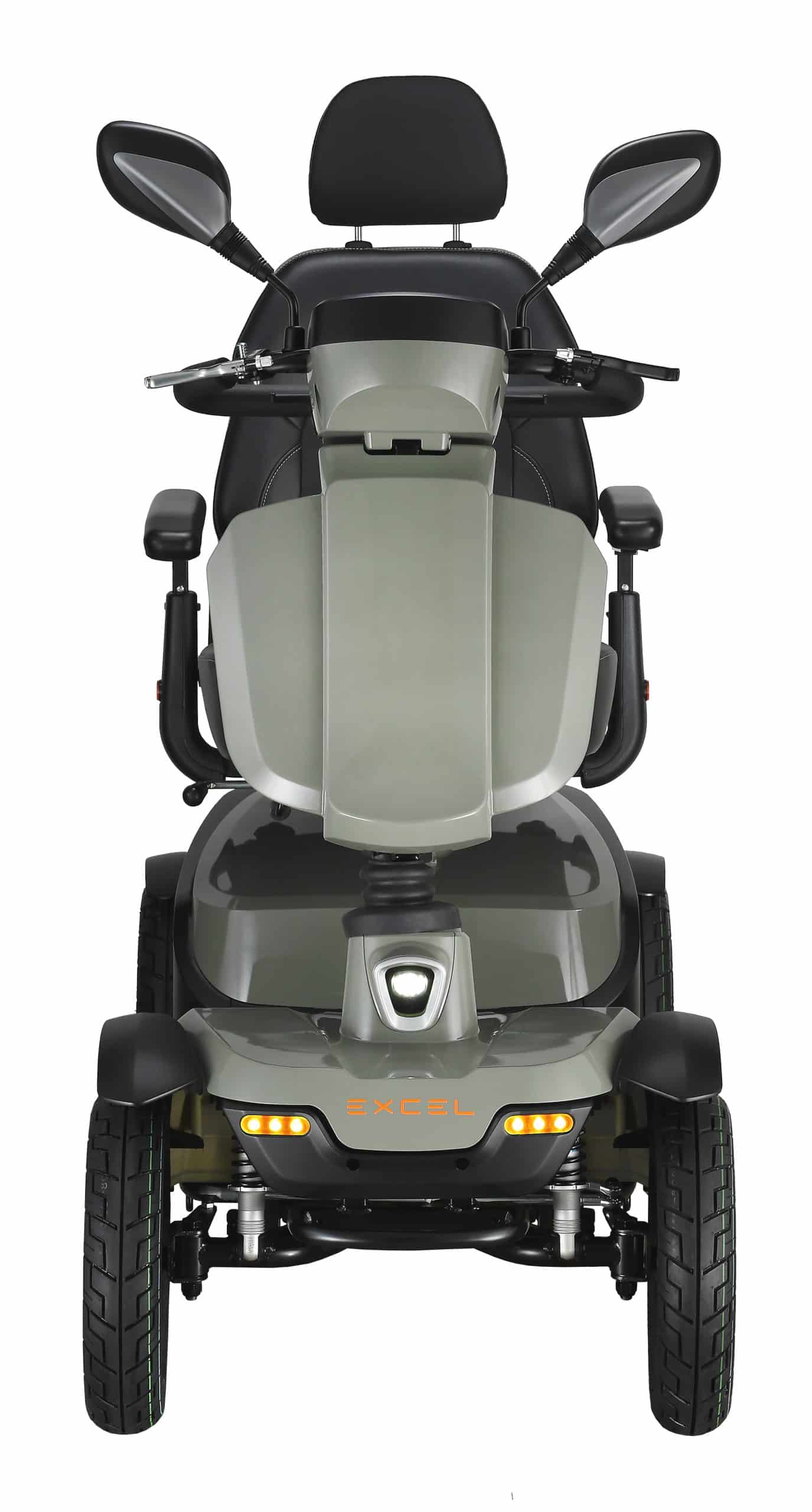 Excel Audax Sage Green Mobility Scooter Front View
