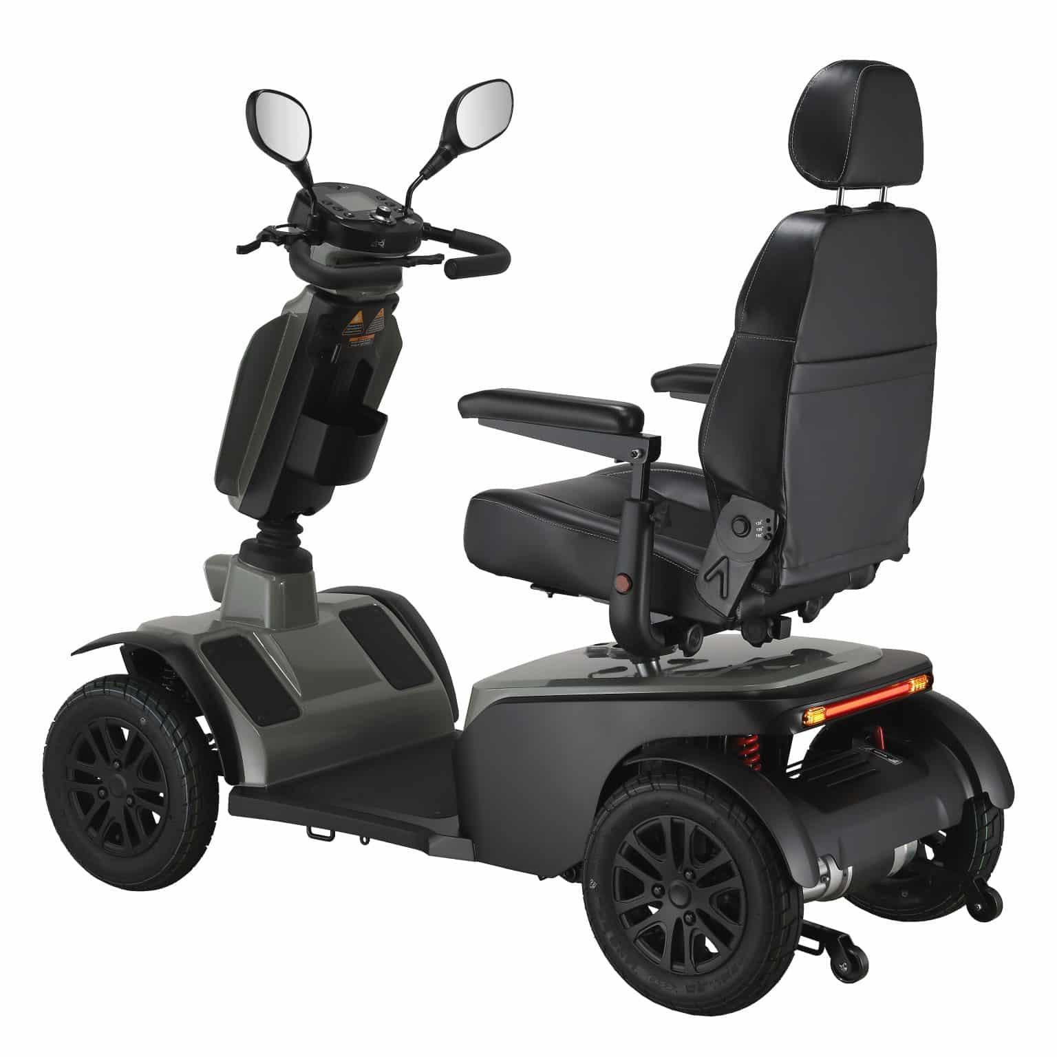 Excel Audax Sage Green Mobility Scooter Angled Rear View