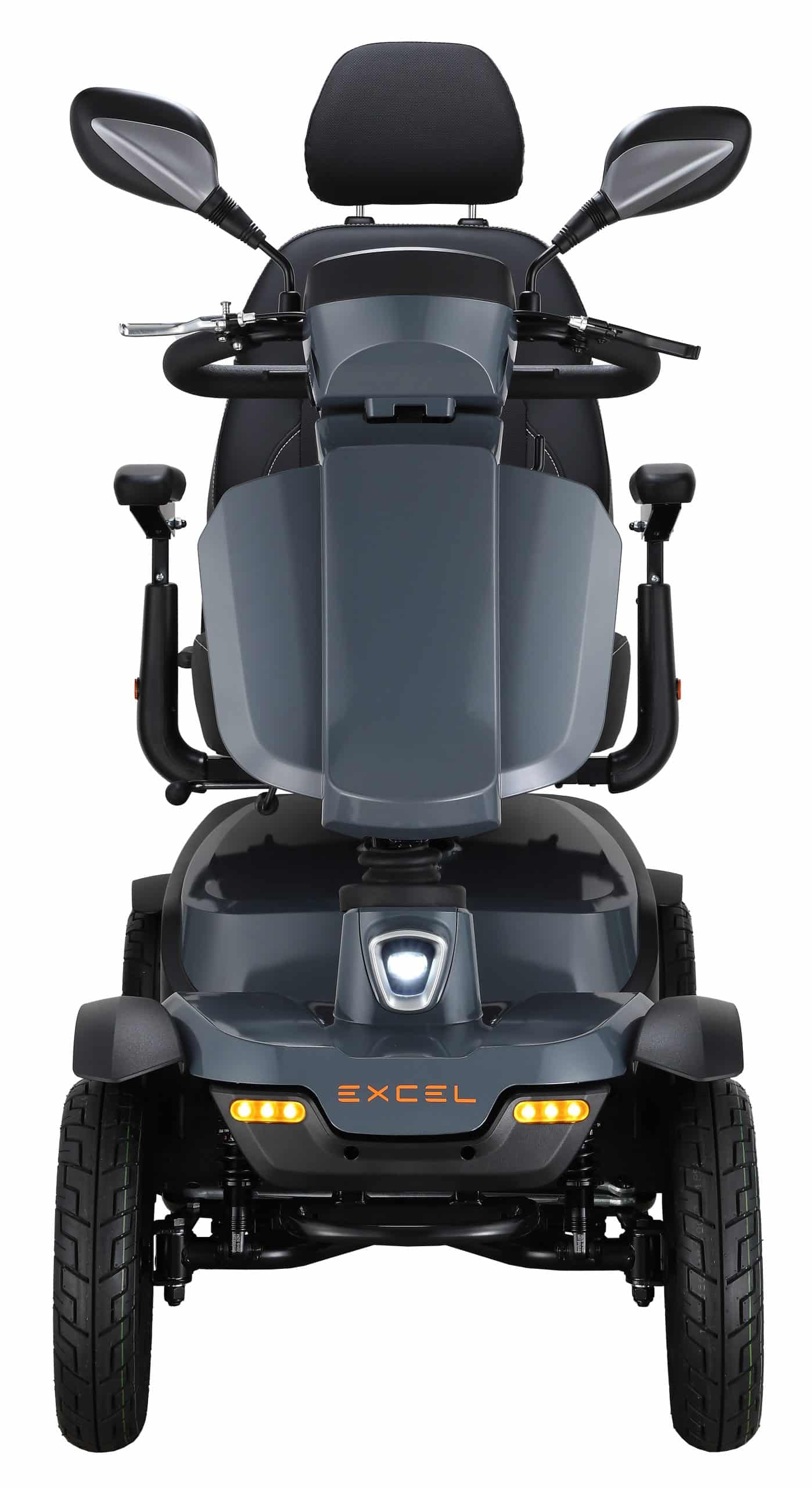 Excel Audax Thunder Grey Mobility Scooter - Front View