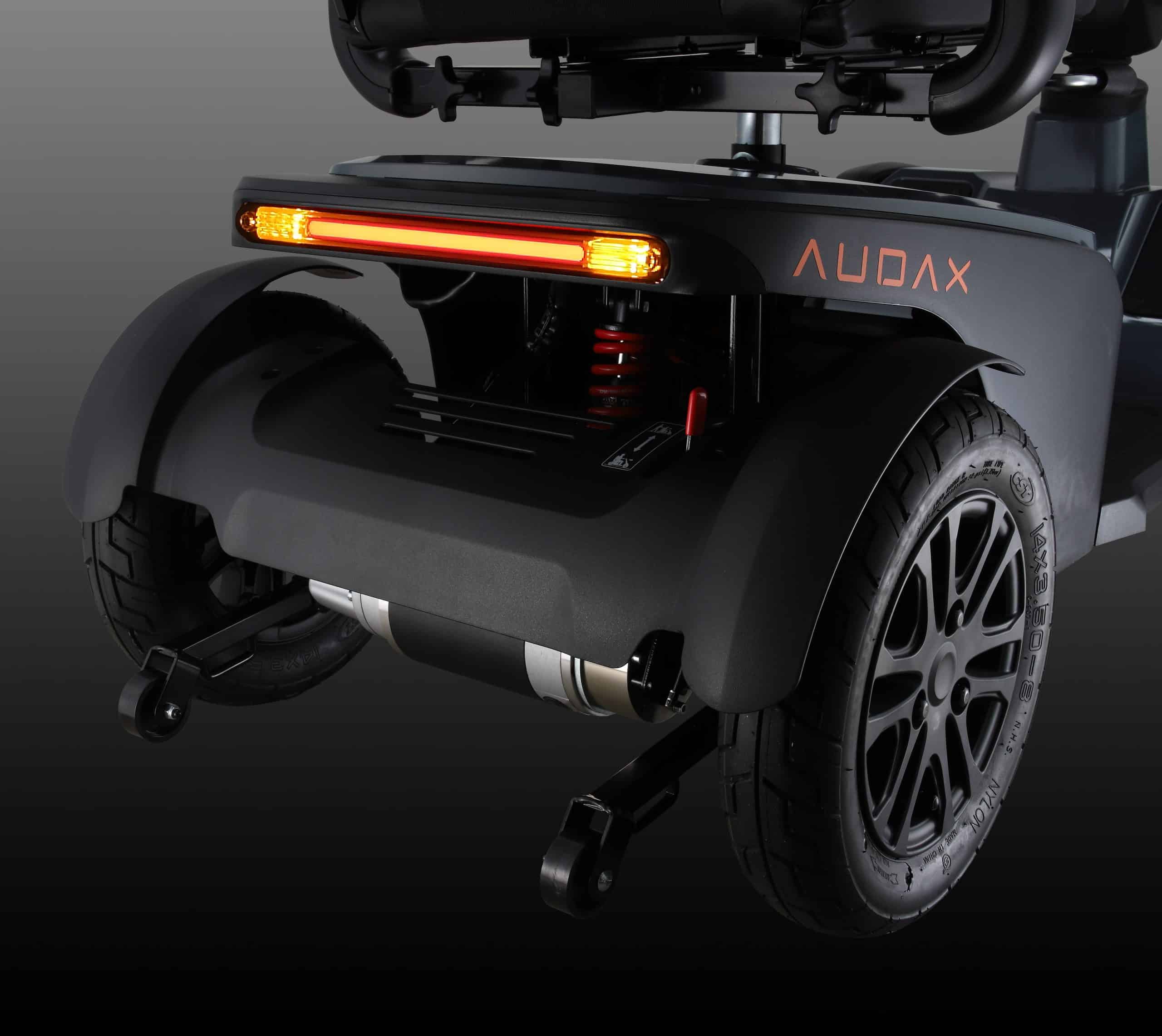 Excel Audax Thunder Grey Mobility Scooter - Rear Lights