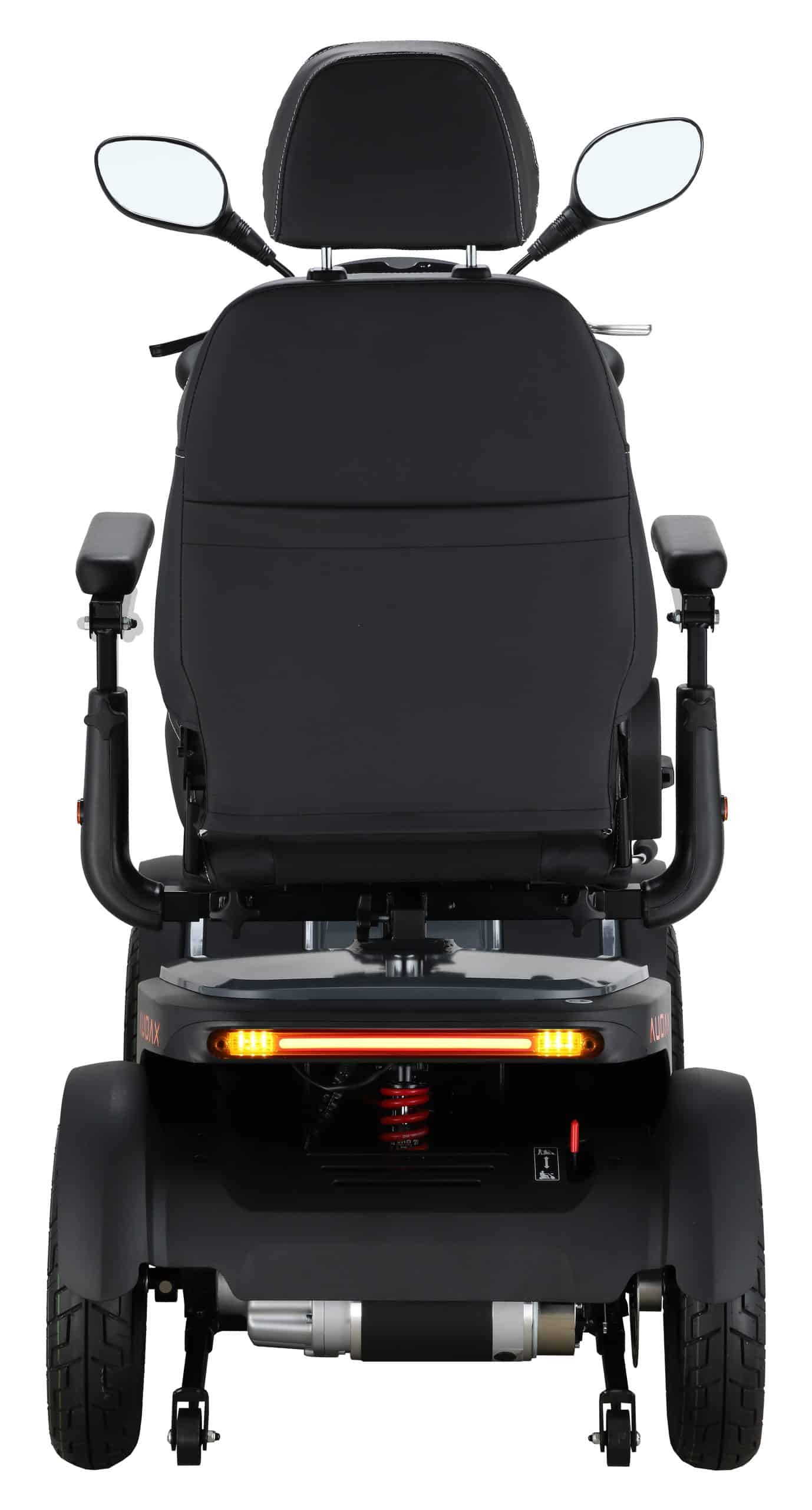 Excel Audax Thunder Grey Mobility Scooter - Rear View